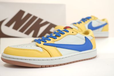 Travis Scott × Nike Women's Air Jordan 1 Retro Low OG "Canary"