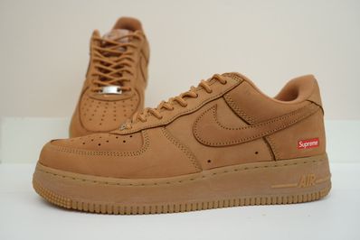 Supreme × Nike Air Force 1 Low "Flax/Wheat"