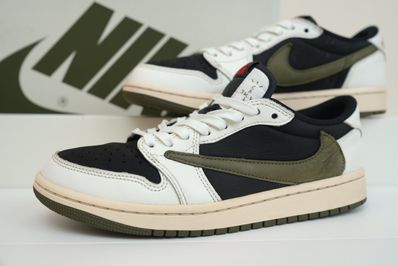 Travis Scott × Nike Women's Air Jordan 1 Low OG "Medium Olive"
