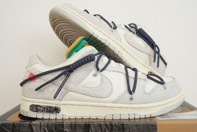 Off-White × Nike Dunk Low "Sail/Neutral Grey/Gridiron"