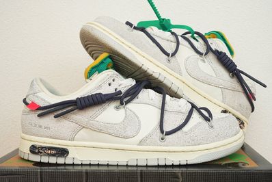 Off-White × Nike Dunk Low "Sail/Neutral Grey/Gridiron"
