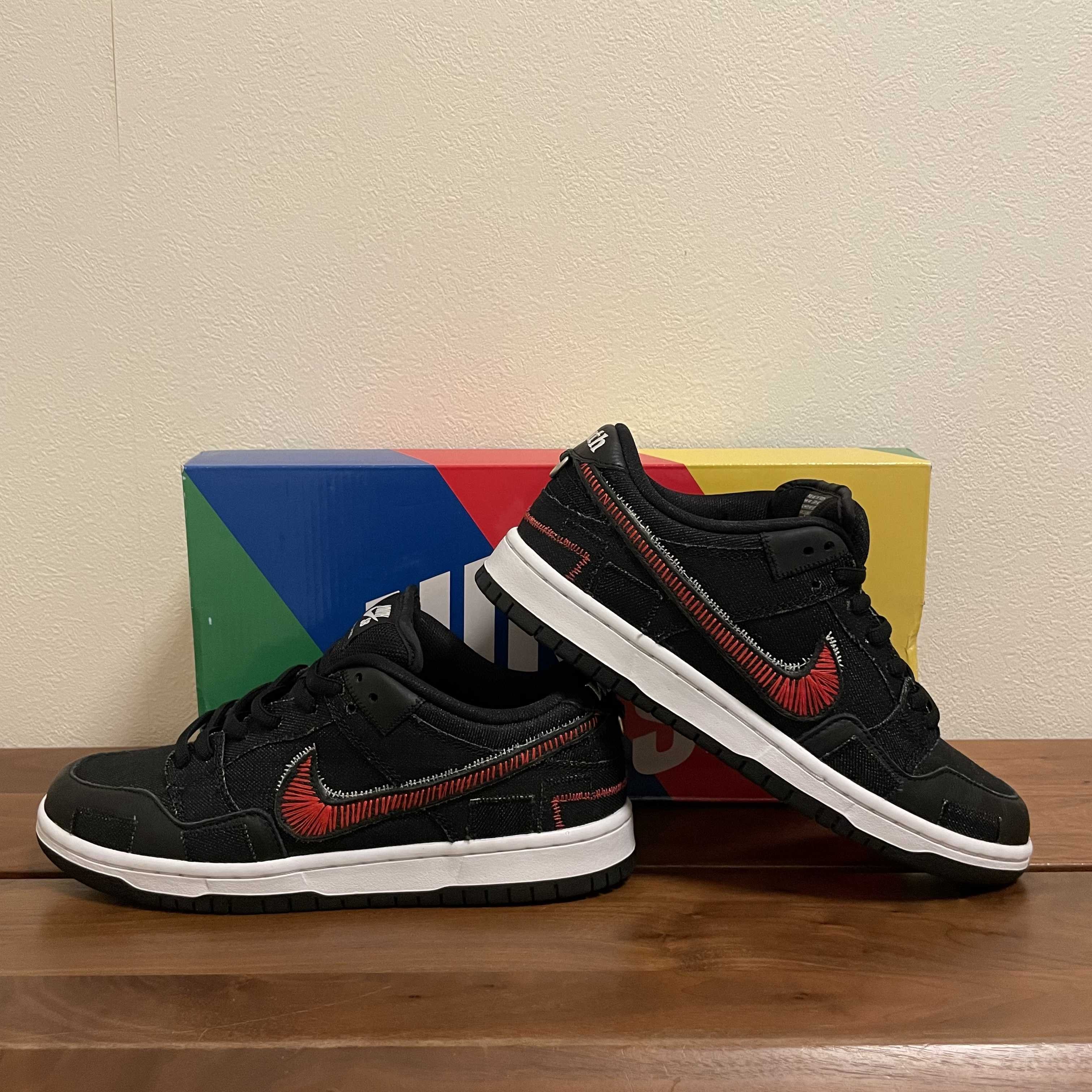 Wasted Youth × Nike SB Dunk Low "Black Denim" / VERDY