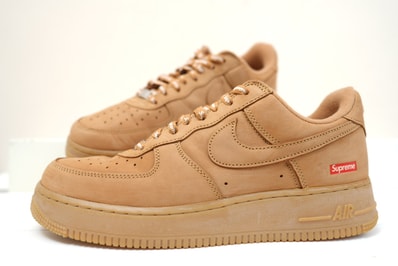 Supreme × Nike Air Force 1 Low "Flax/Wheat"