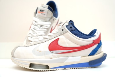 sacai × Nike Zoom Cortez "White and University Red"