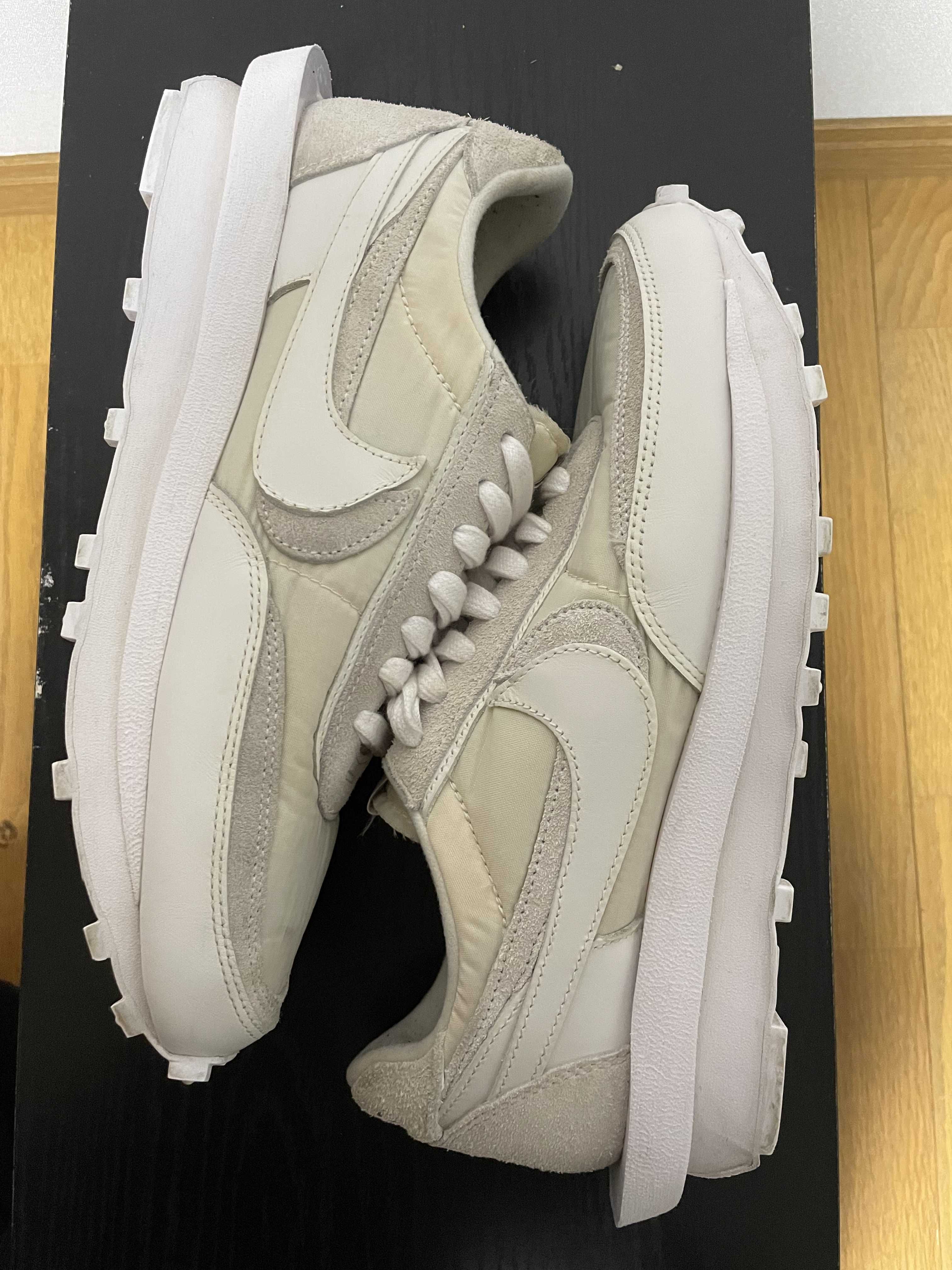 sacai × Nike LDV Waffle "Triple White"