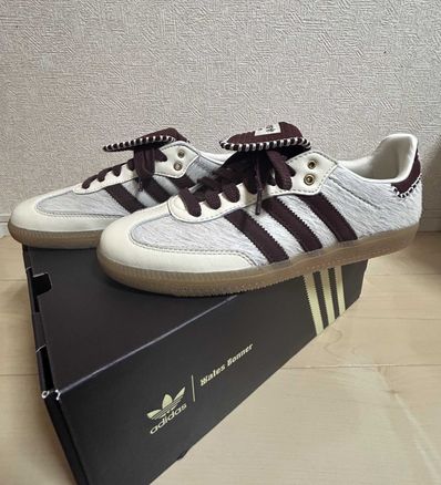 Wales Bonner × adidas Samba Pony Tonal Low "Cream White/Mystery Brown"
