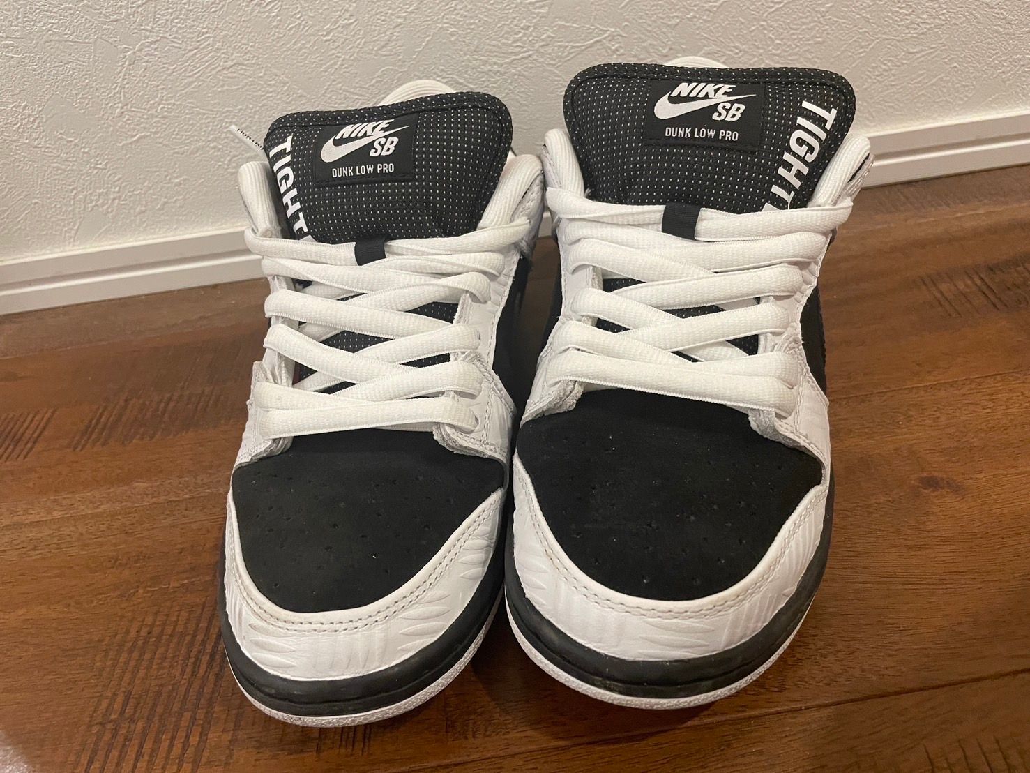 TIGHTBOOTH × Nike SB Dunk Low Pro QS "Black and White"