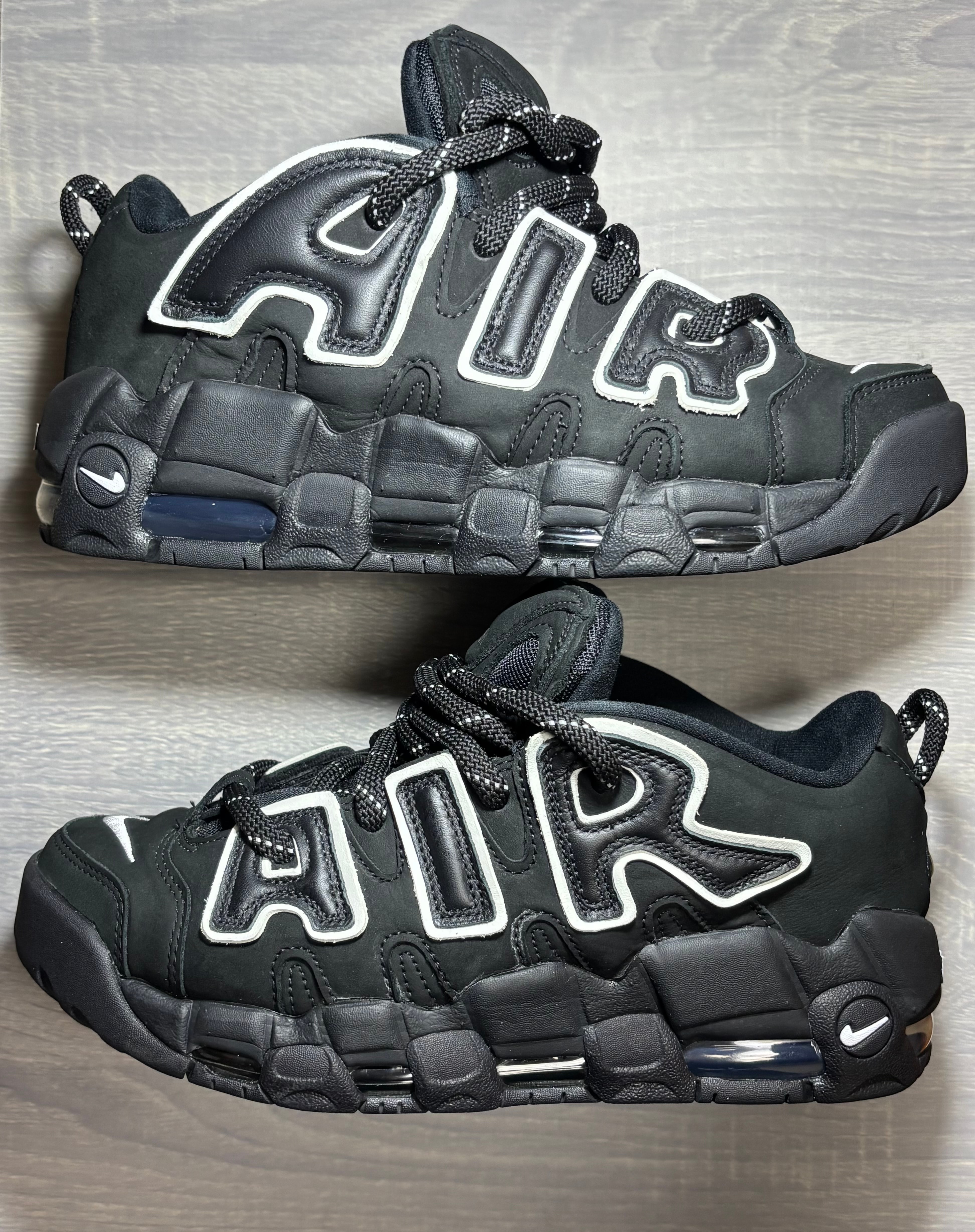 AMBUSH × Nike Air More Uptempo Low "Black and White"