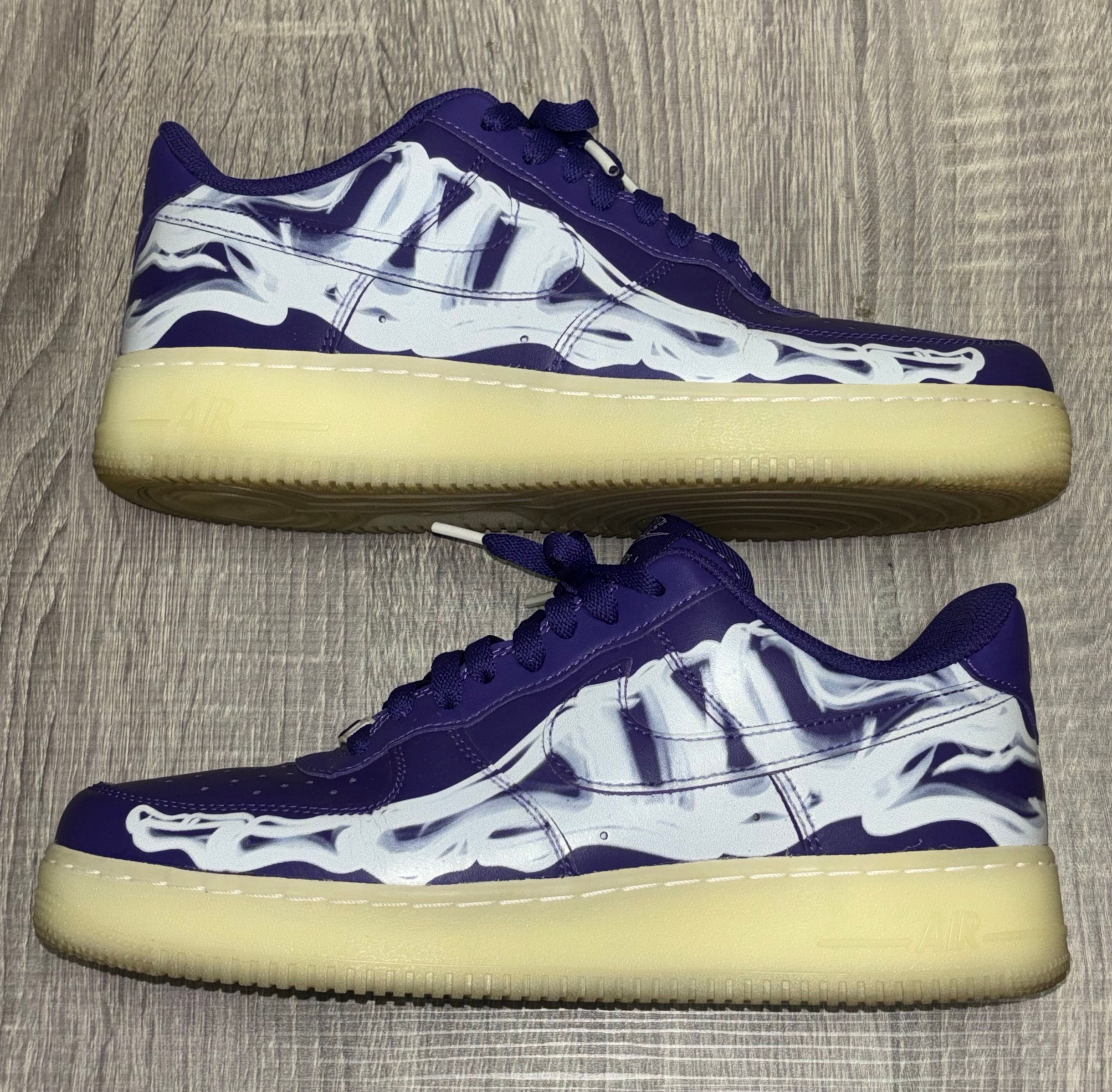 Nike Air Force 1 "Purple Skeleton"