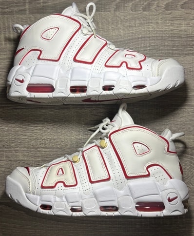 NIKE AIR MORE UPTEMPO "WHITE/VARSITY RED" (2021)