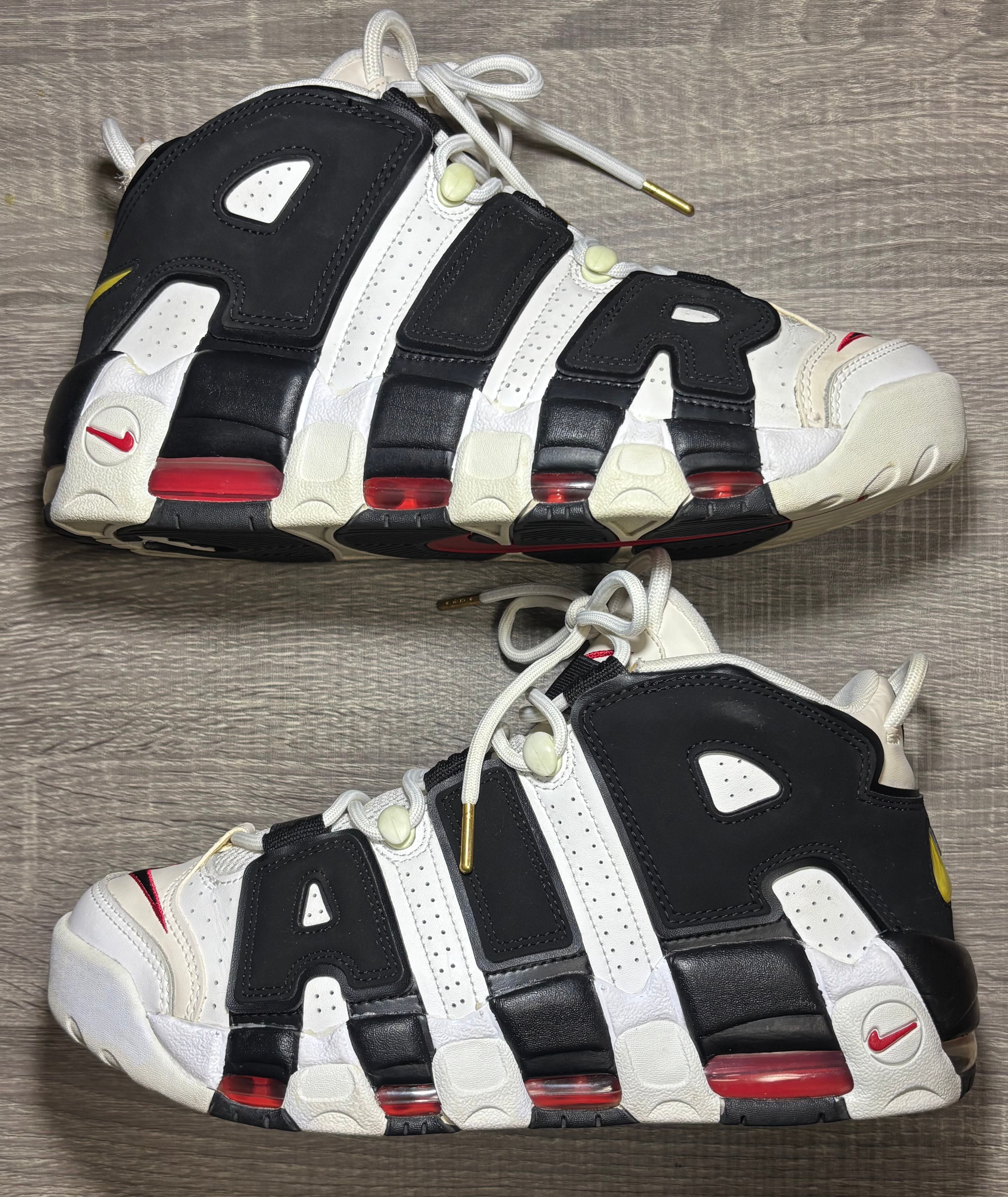 NIKE AIR MORE UPTEMPO "WHITE/BLACK/UNIVERSITY RED"(2020)