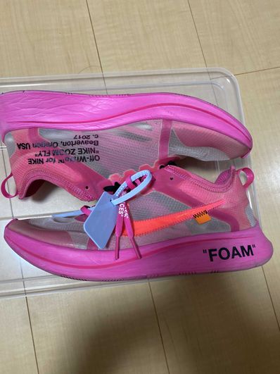 Off-White × Nike Zoom Fly "Pink"
