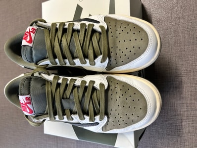 Travis Scott × Nike Air Jordan 1 Low OG SP "Reverse Olive"