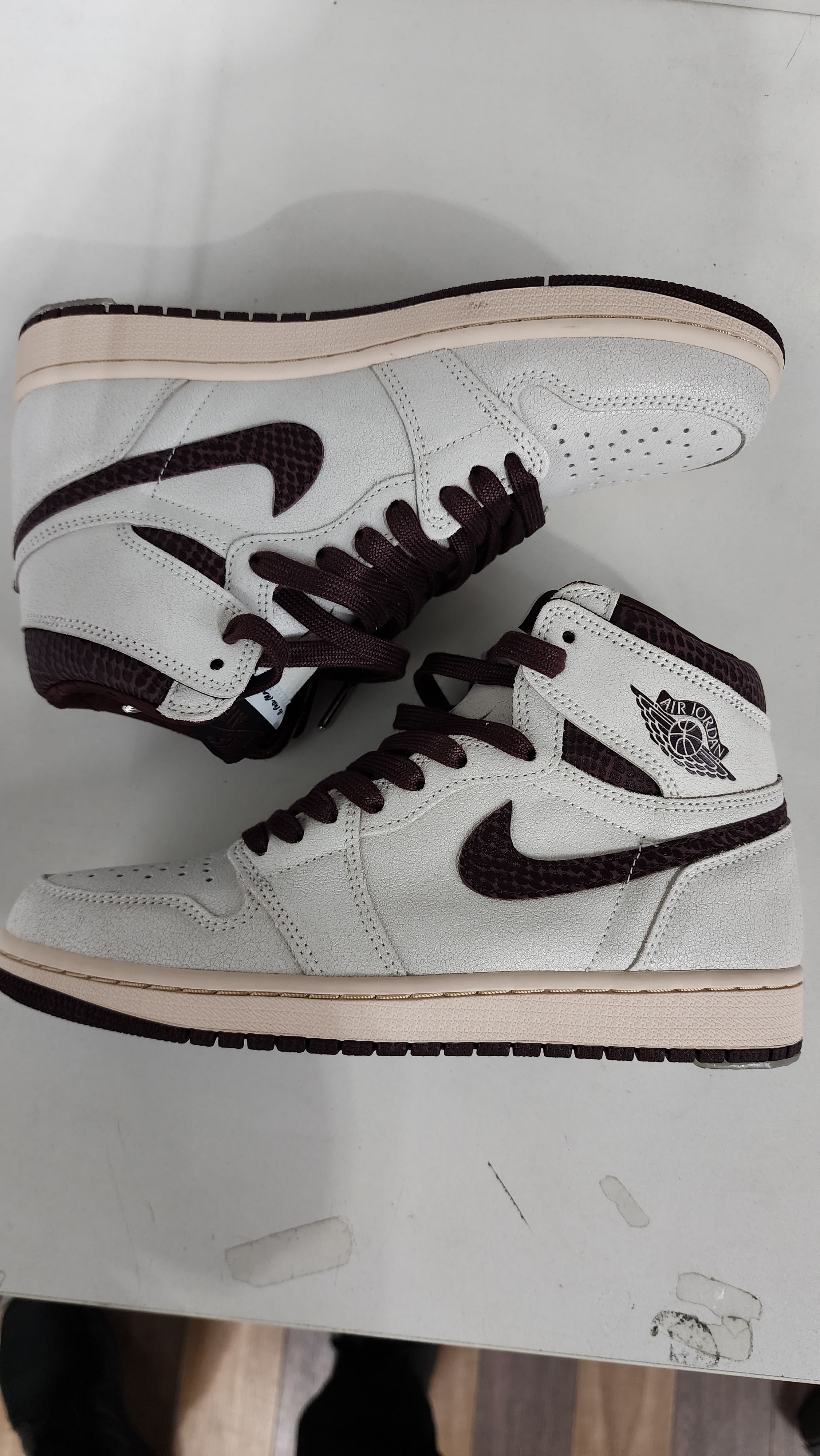 A Ma Maniere × Nike Air Jordan 1 Retro High OG "Sail and Burgundy"
