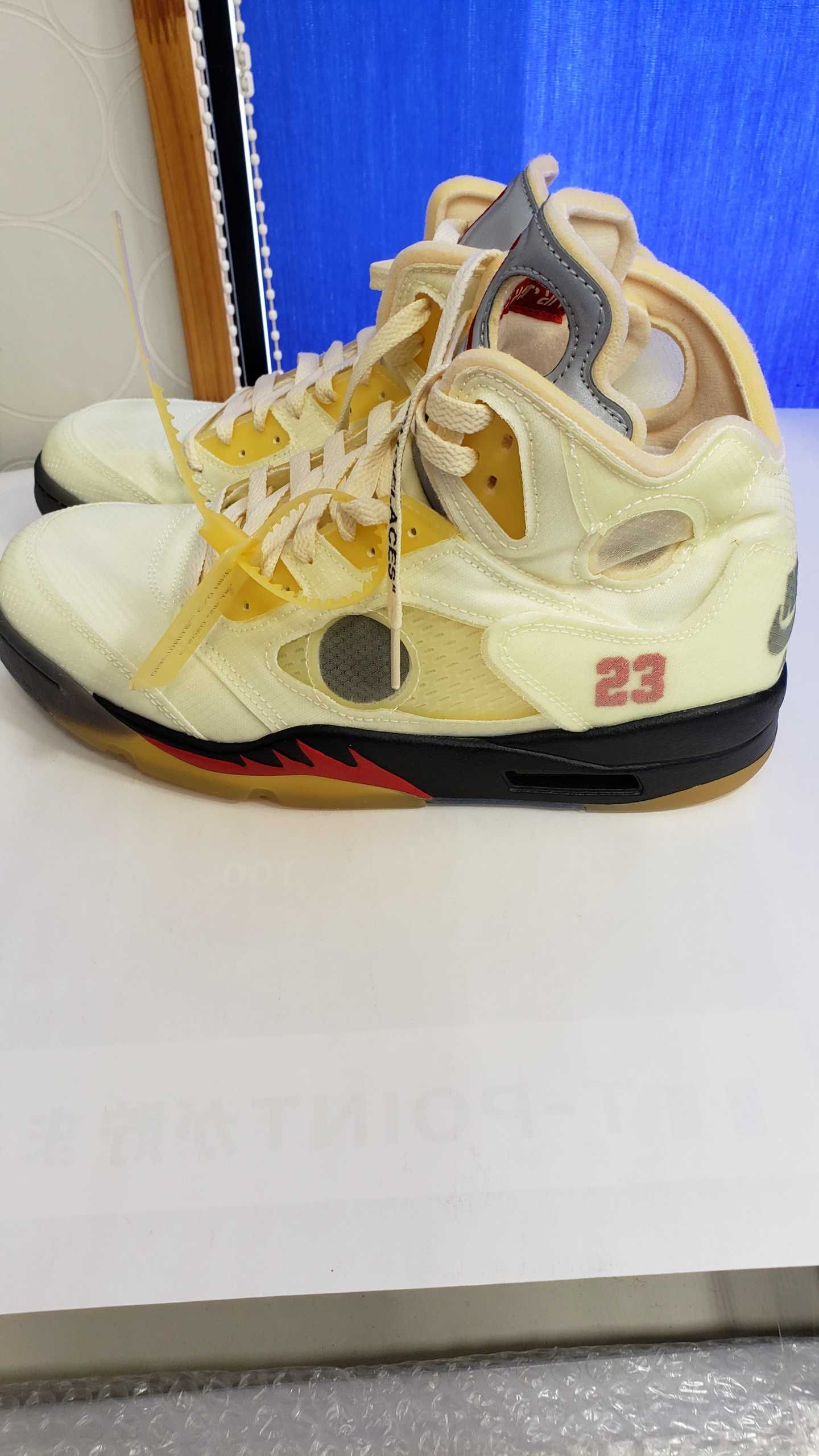 Off-White × Nike Air Jordan 5 "Sail"  