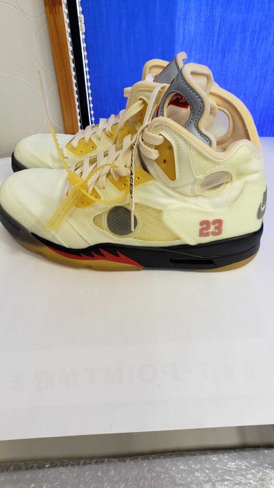 Off-White × Nike Air Jordan 5 "Sail"