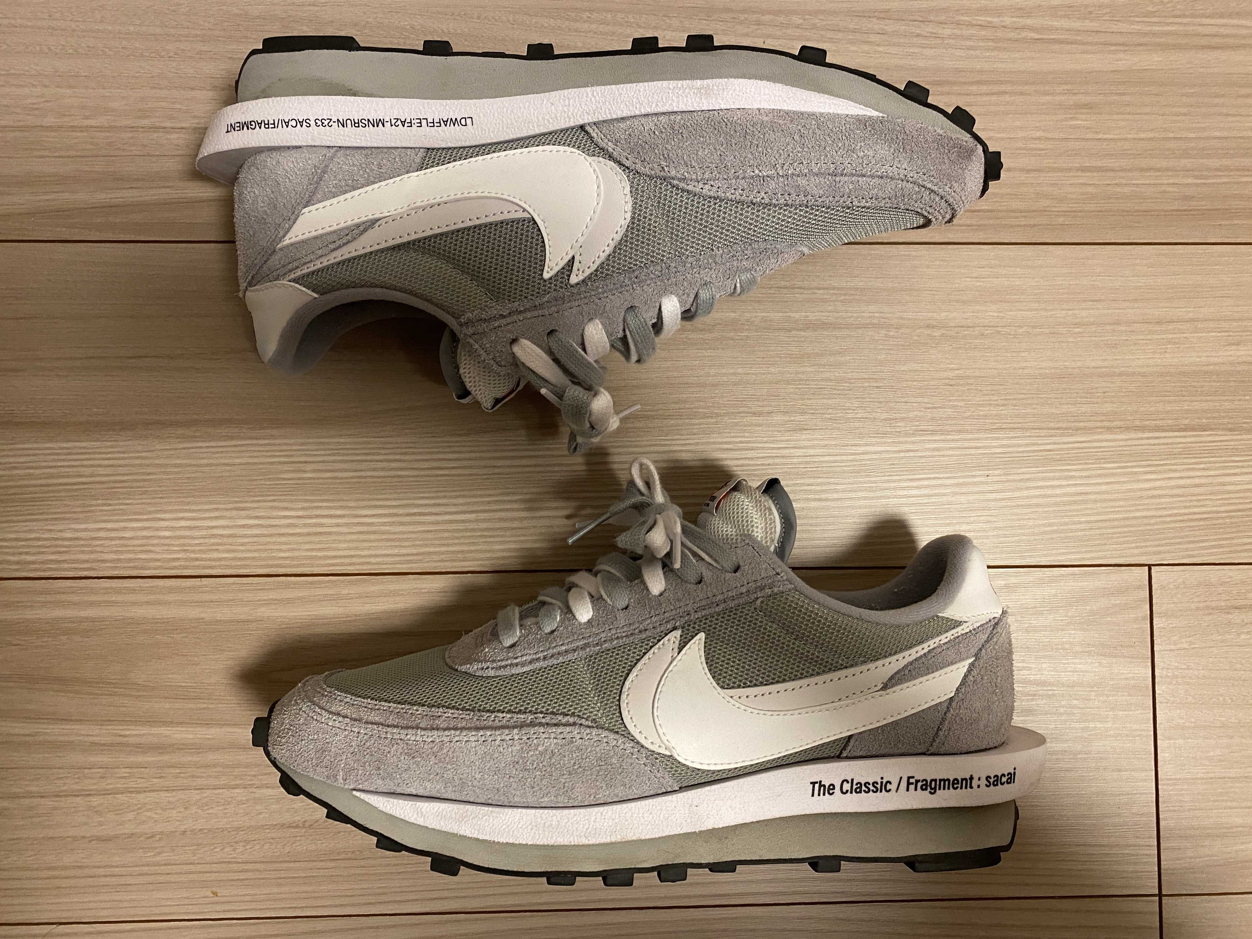 Fragment × sacai × Nike LD Waffle "Light Smoke Grey"