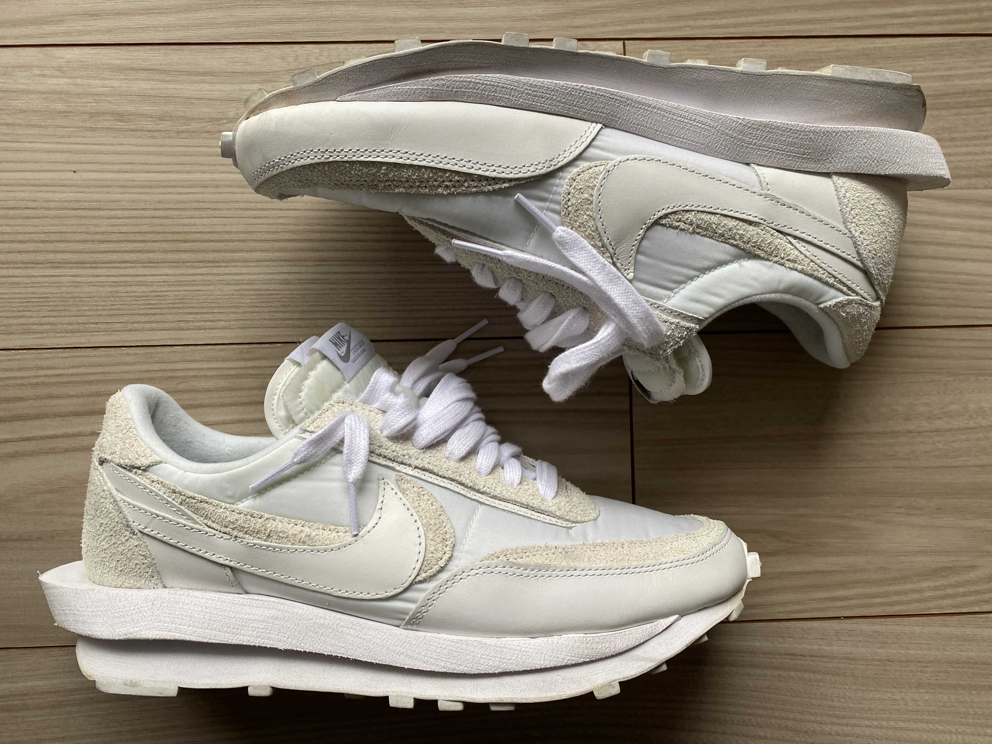 sacai × Nike LDV Waffle "Triple White"
