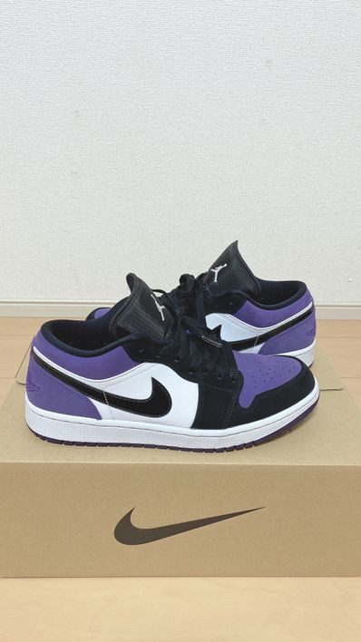 Nike Air Jordan 1 Retro Low "White/Black/Court Purple"