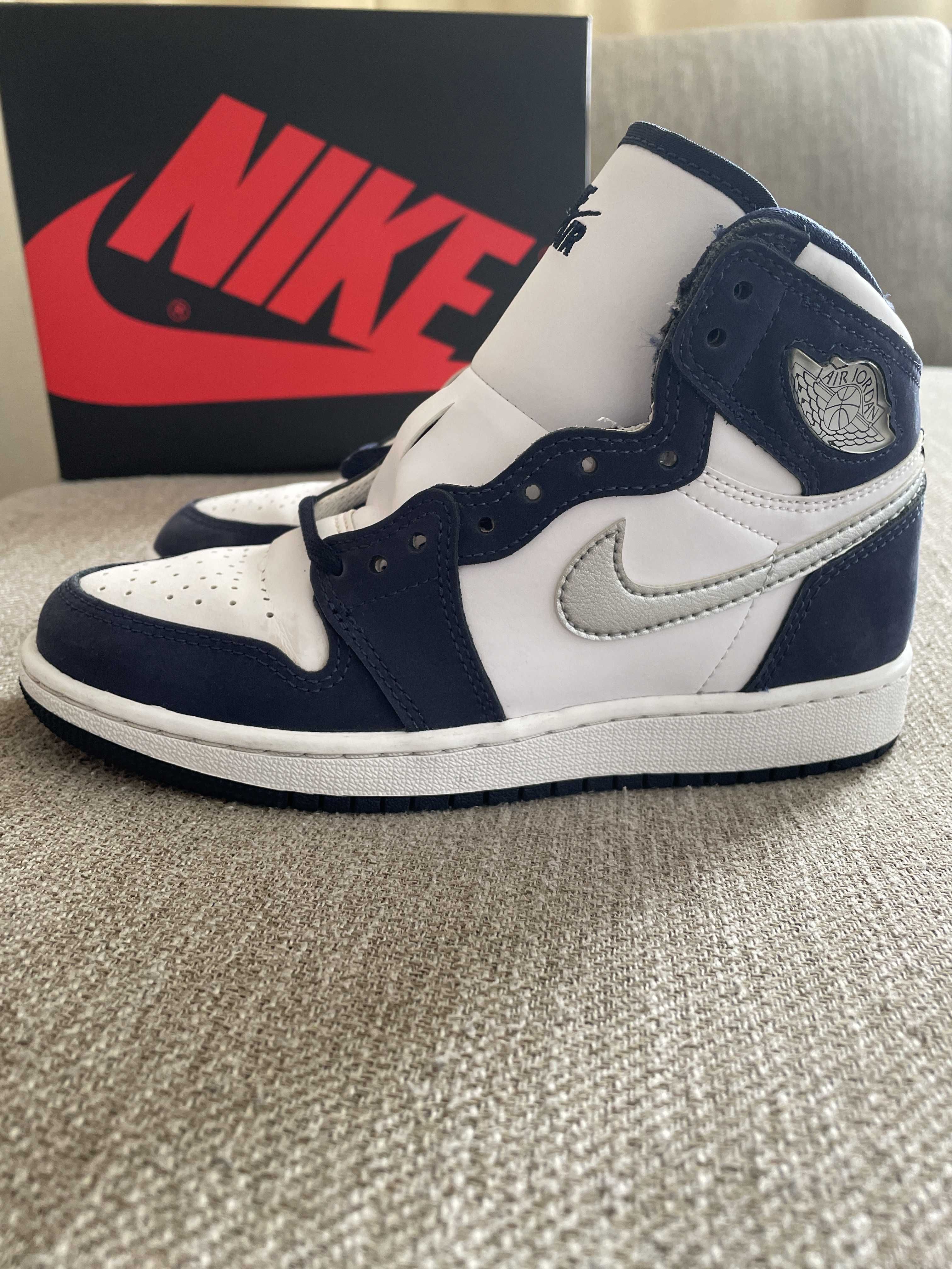 Nike GS Air Jordan 1 High OG CO.JP "Midnight Navy" (2020)(ブリーフケースなし)