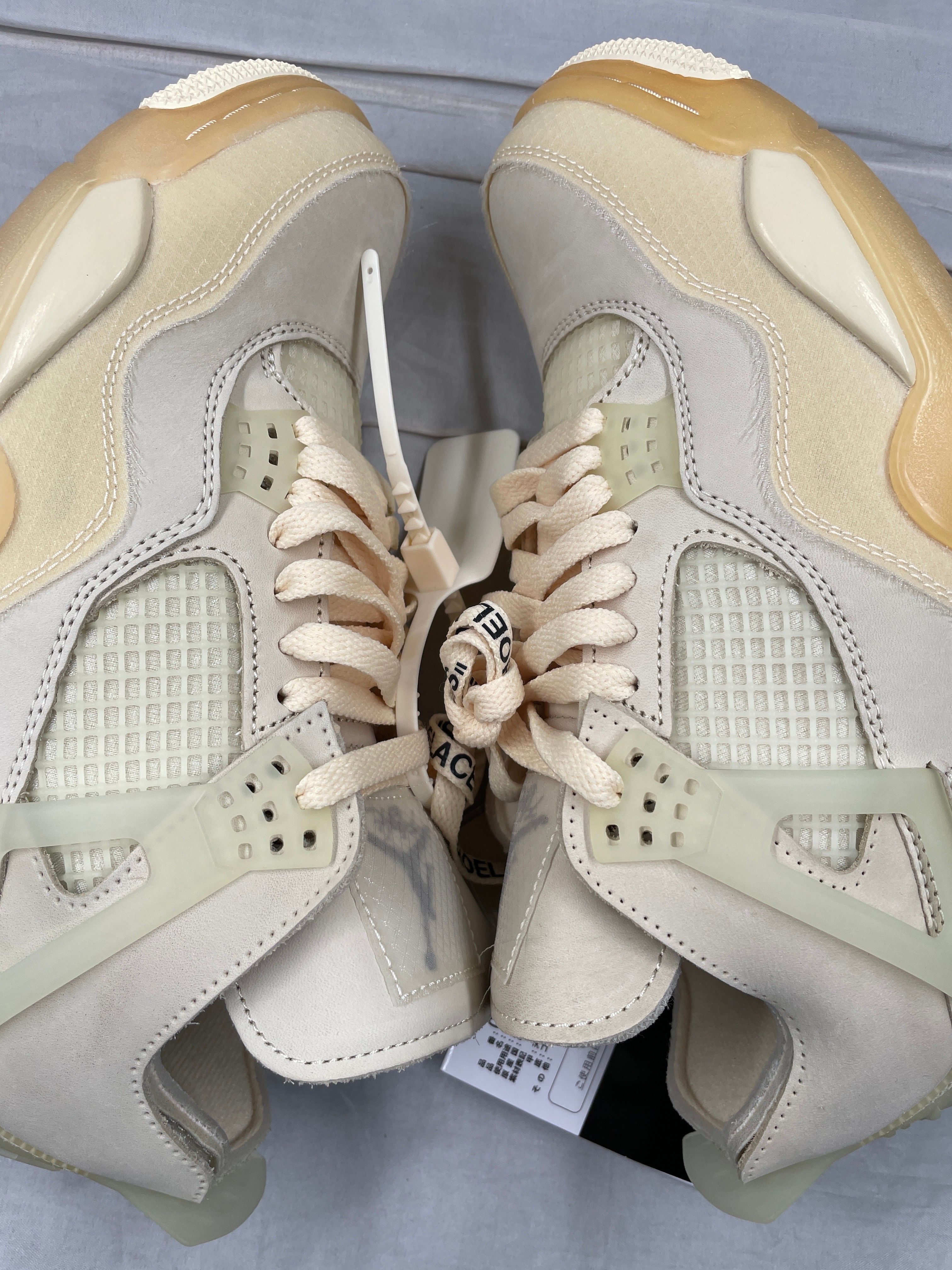 Off-White × Nike Women's Air Jordan 4 SP "Sail"
