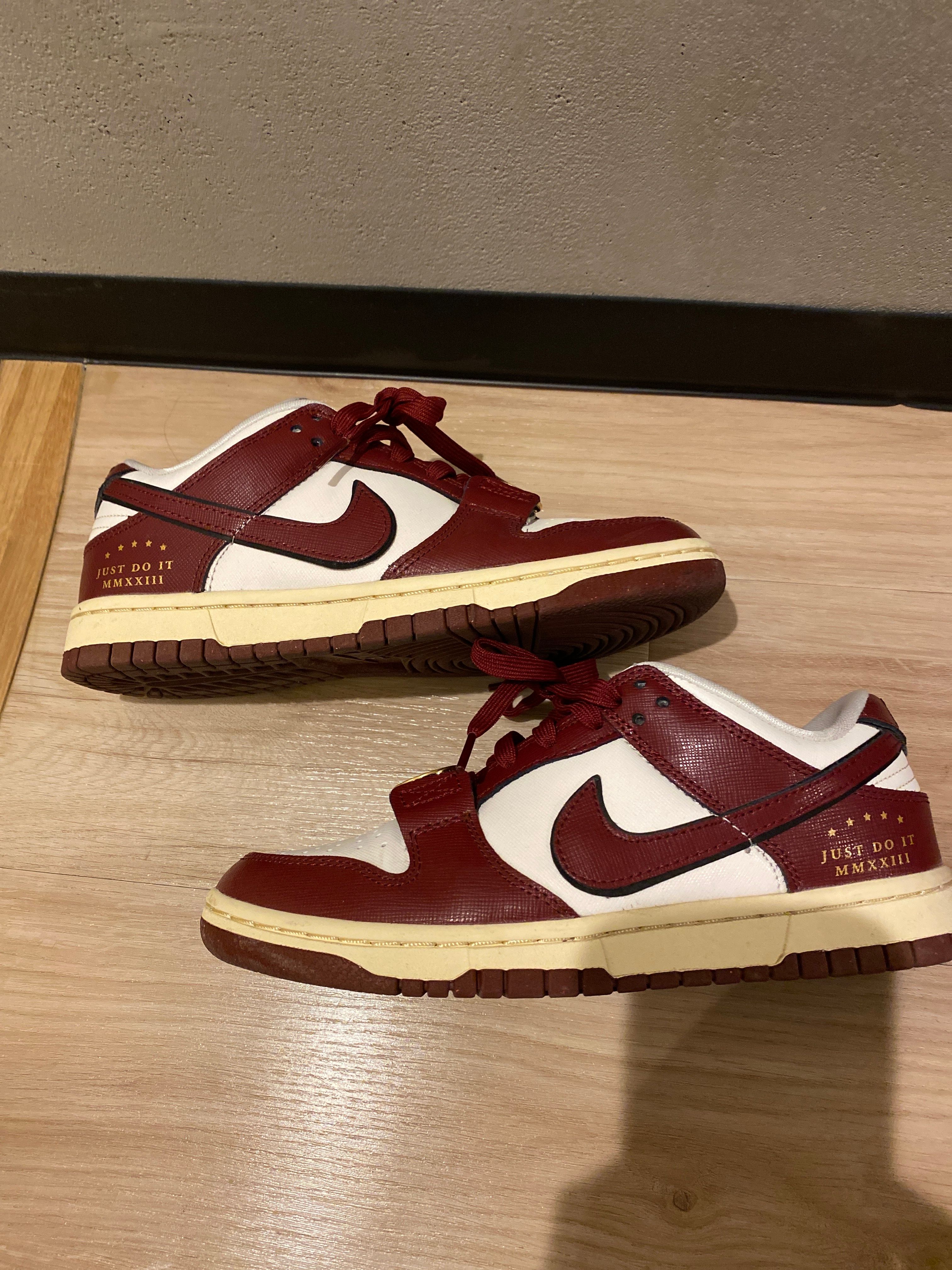 Nike Women's Dunk Low SE Just Do It "Team Red"