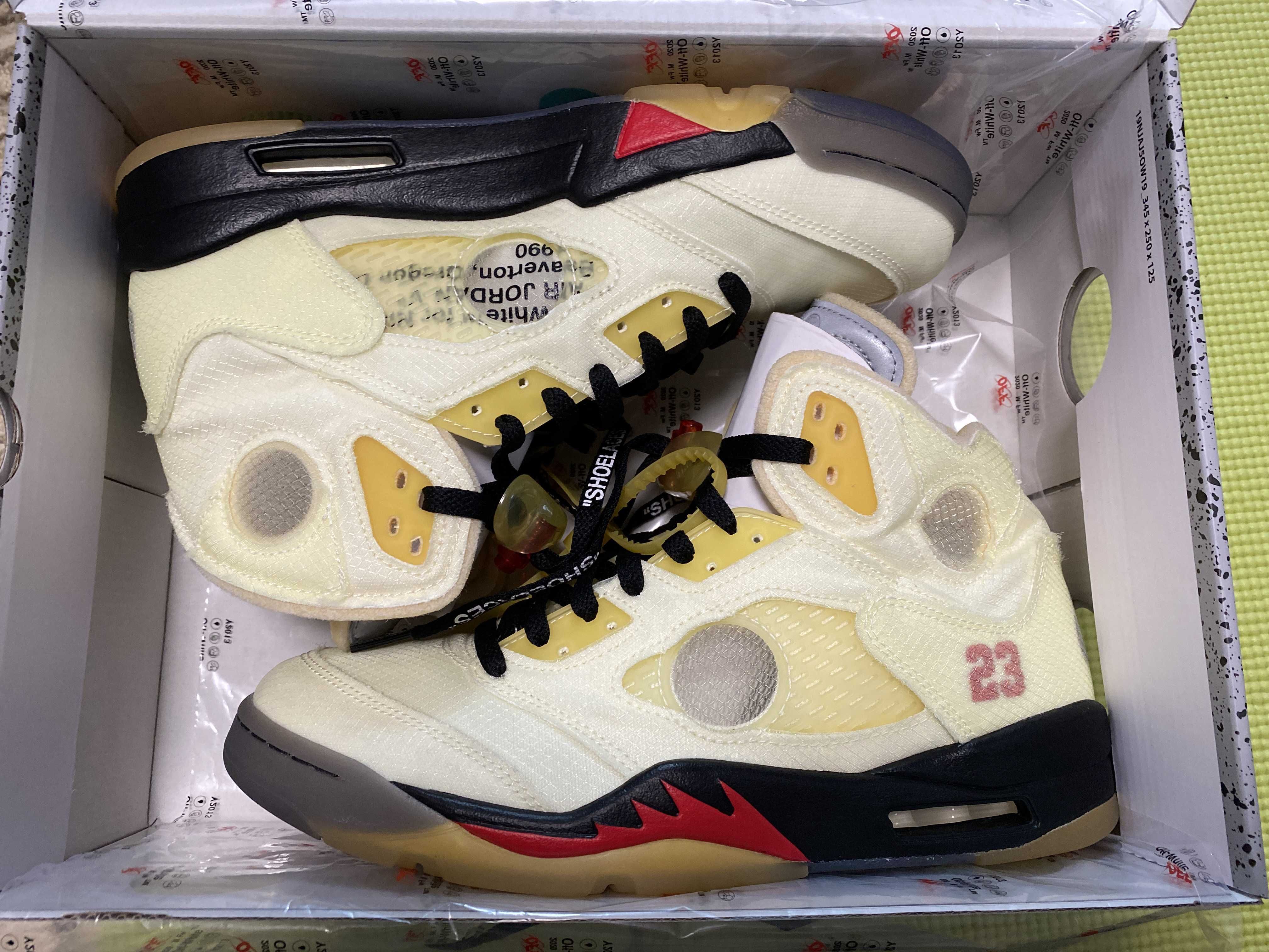 Off-White × Nike Air Jordan 5 "Sail"