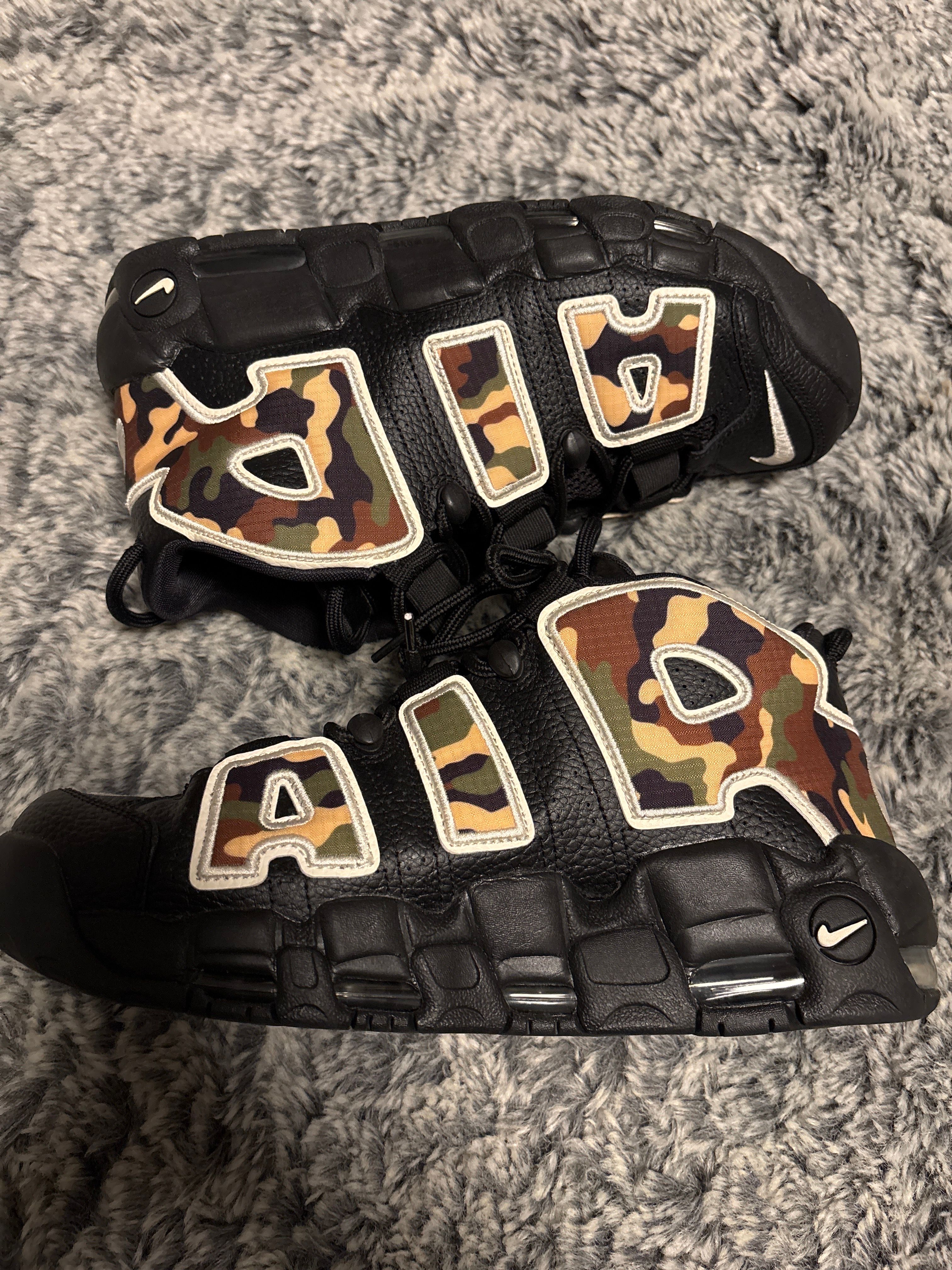 NIKE AIR MORE UPTEMPO "BLACK CAMO"