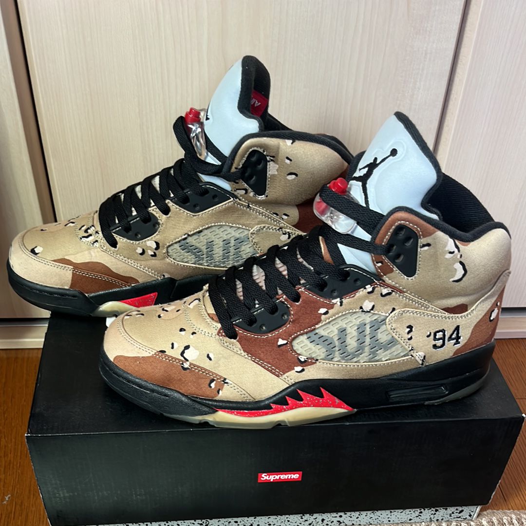 Supreme × Nike Air Jordan 5 Retro "Desert Camo"