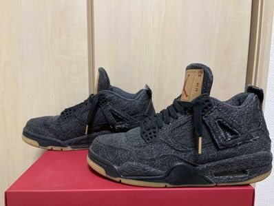 Nike × Levi's Air Jordan 4 "Black Denim" (Tag: ®)