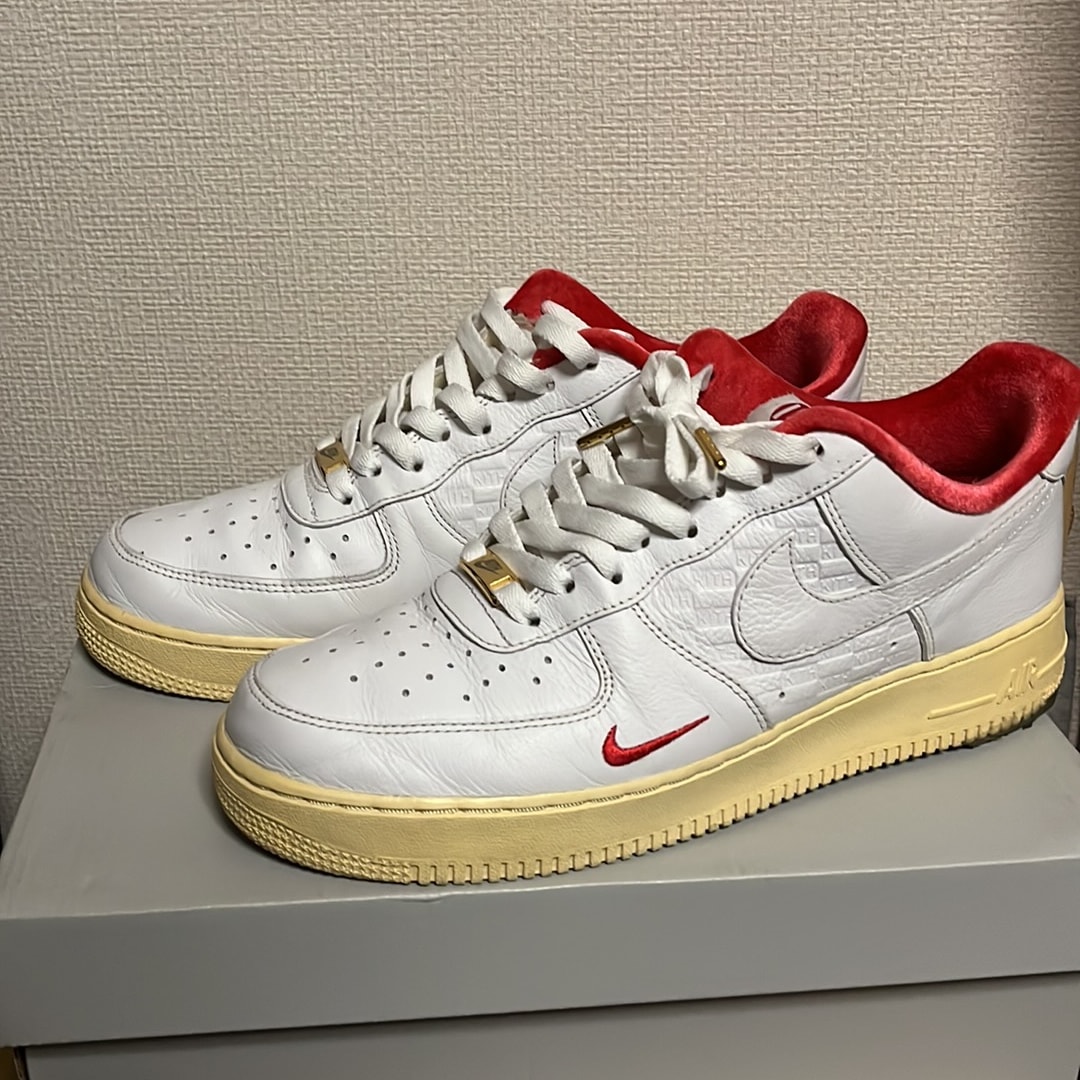 KITH × Nike Air Force 1 Low "White/Red"