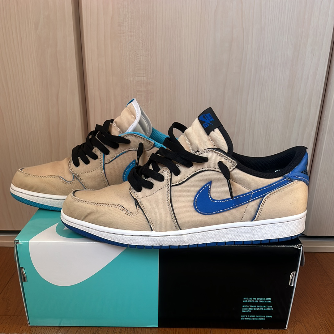 Nike SB Air Jordan 1 Low "Desert Ore/Royal Blue"