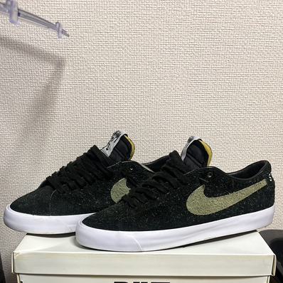 Stussy × Nike SB Blazer Low "Black/Palm Green"