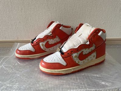Supreme × Nike SB Dunk High "Orange Stars"