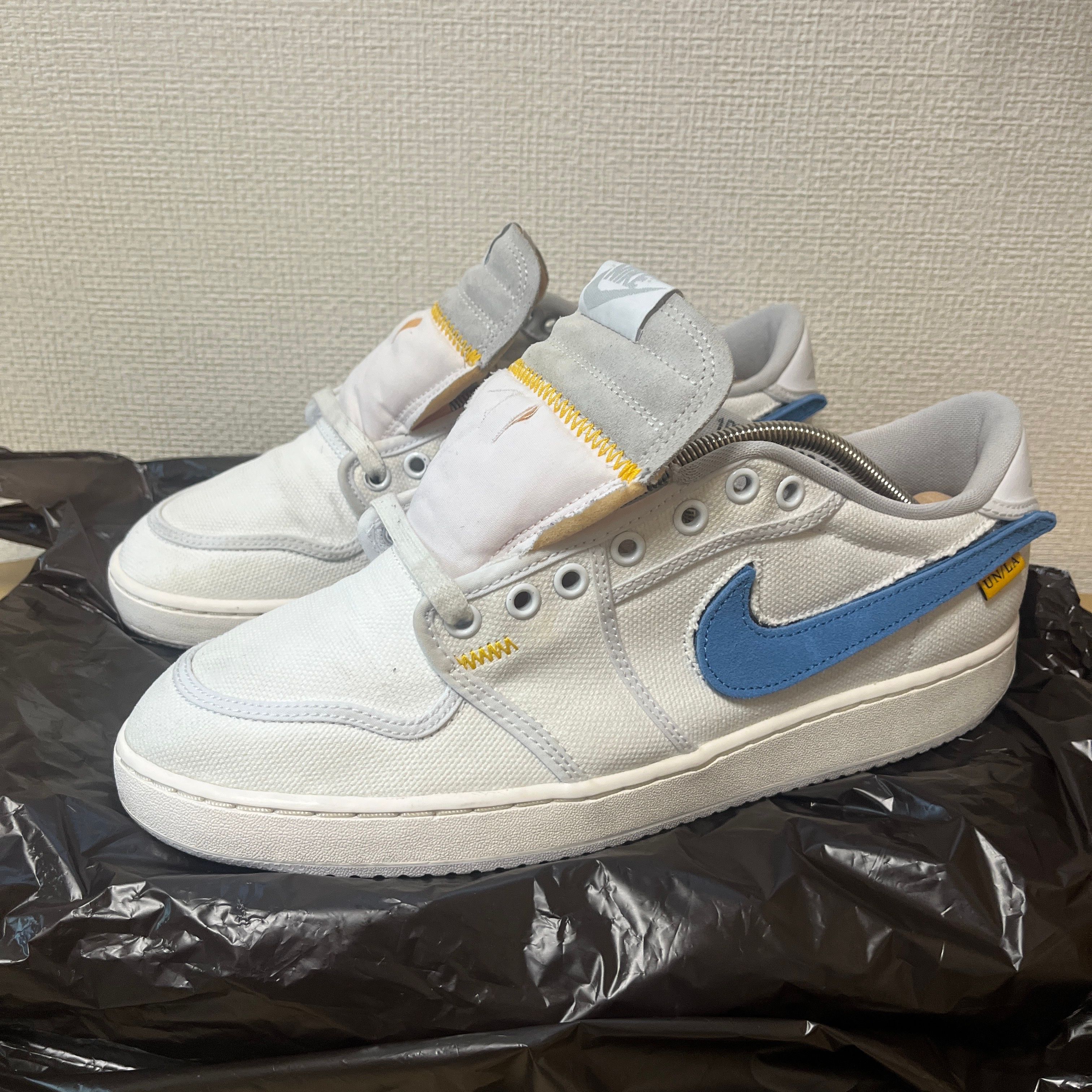 UNION × Nike Air Jordan 1 Low KO "White Canvas"