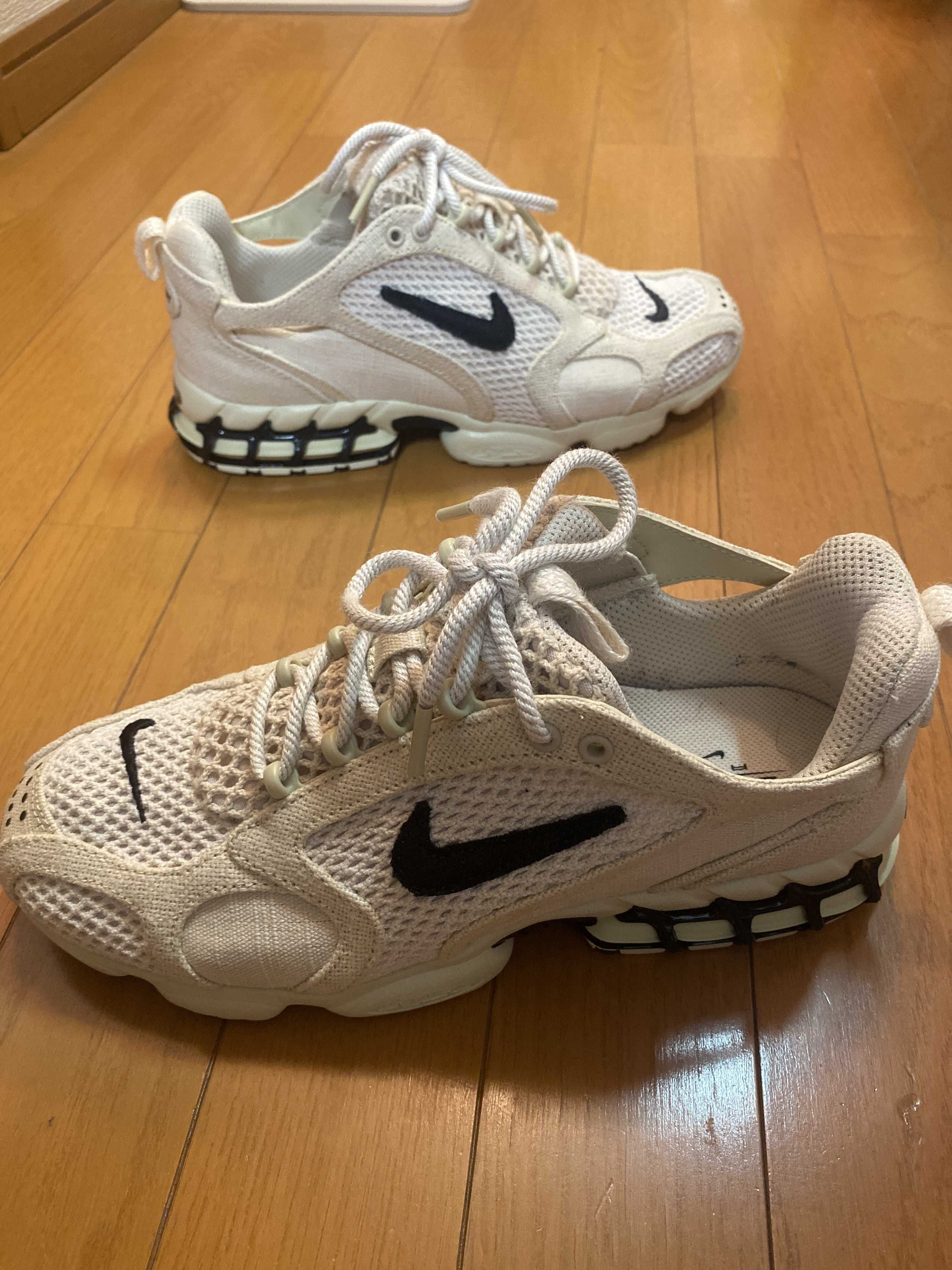 Stussy × Nike Air Zoom Spiridon CG 2 "Fossil/Black"