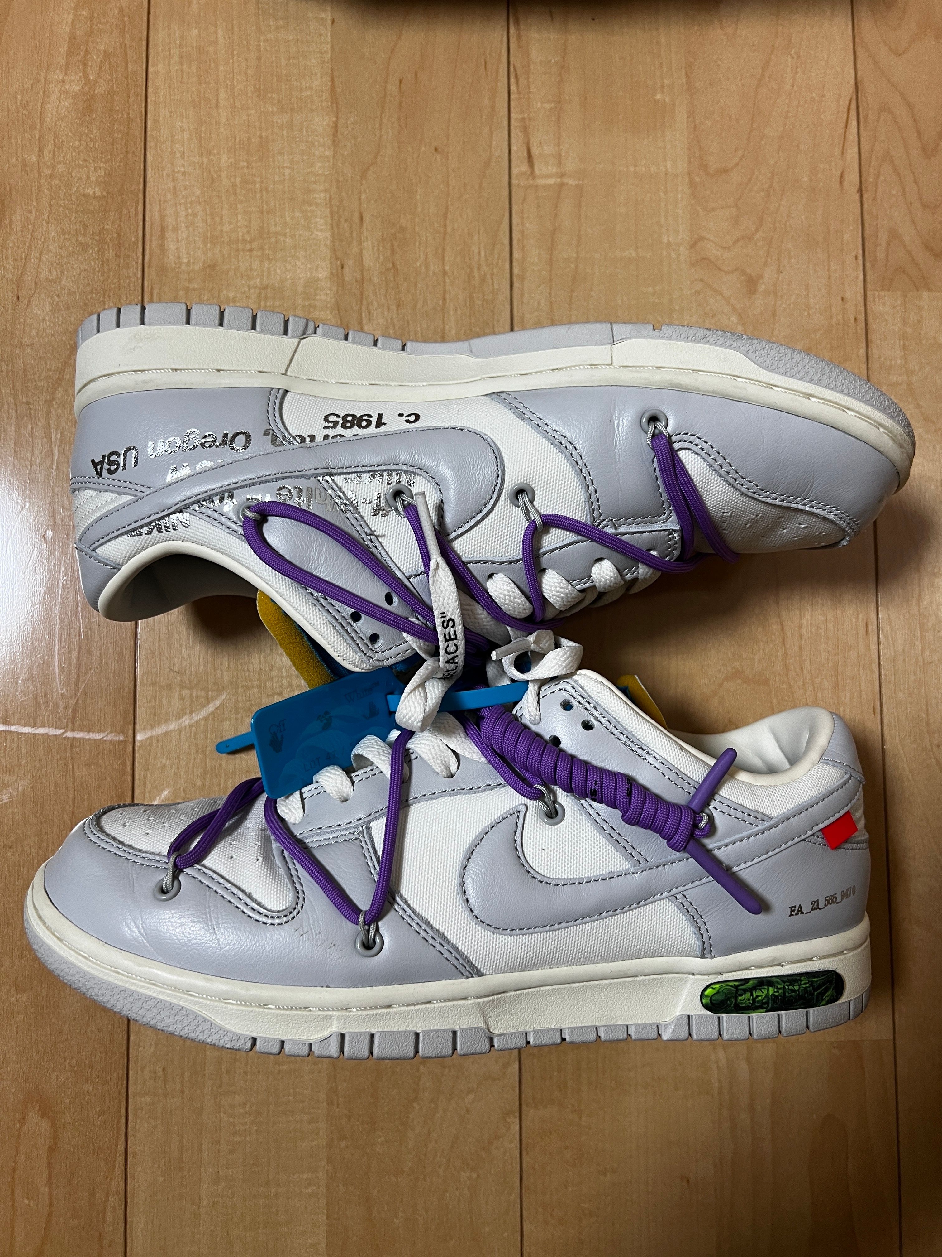 Off-White × Nike Dunk Low "Sail/Neutral Gray"