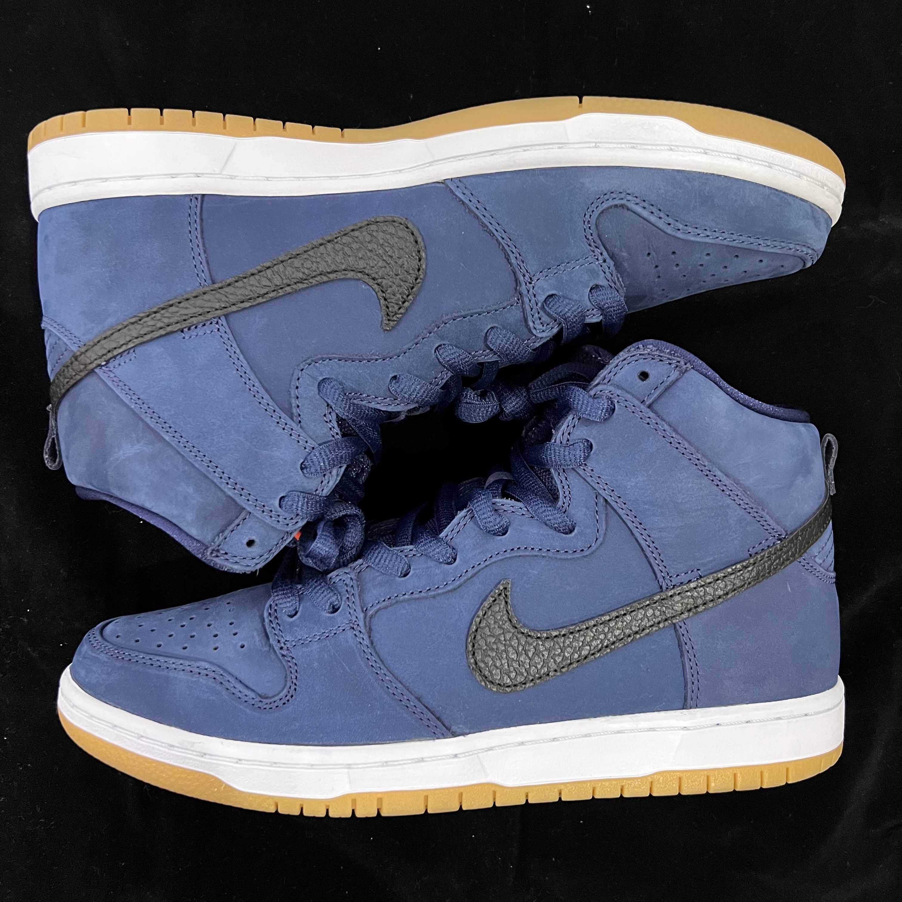 Nike SB Dunk High Orange Label "Obsidian/Black Light Gum Brown"