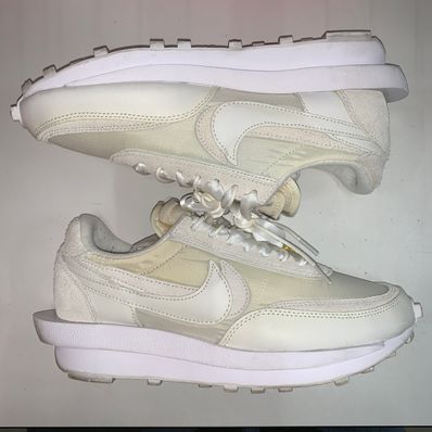 sacai × Nike LDV Waffle "Triple White"