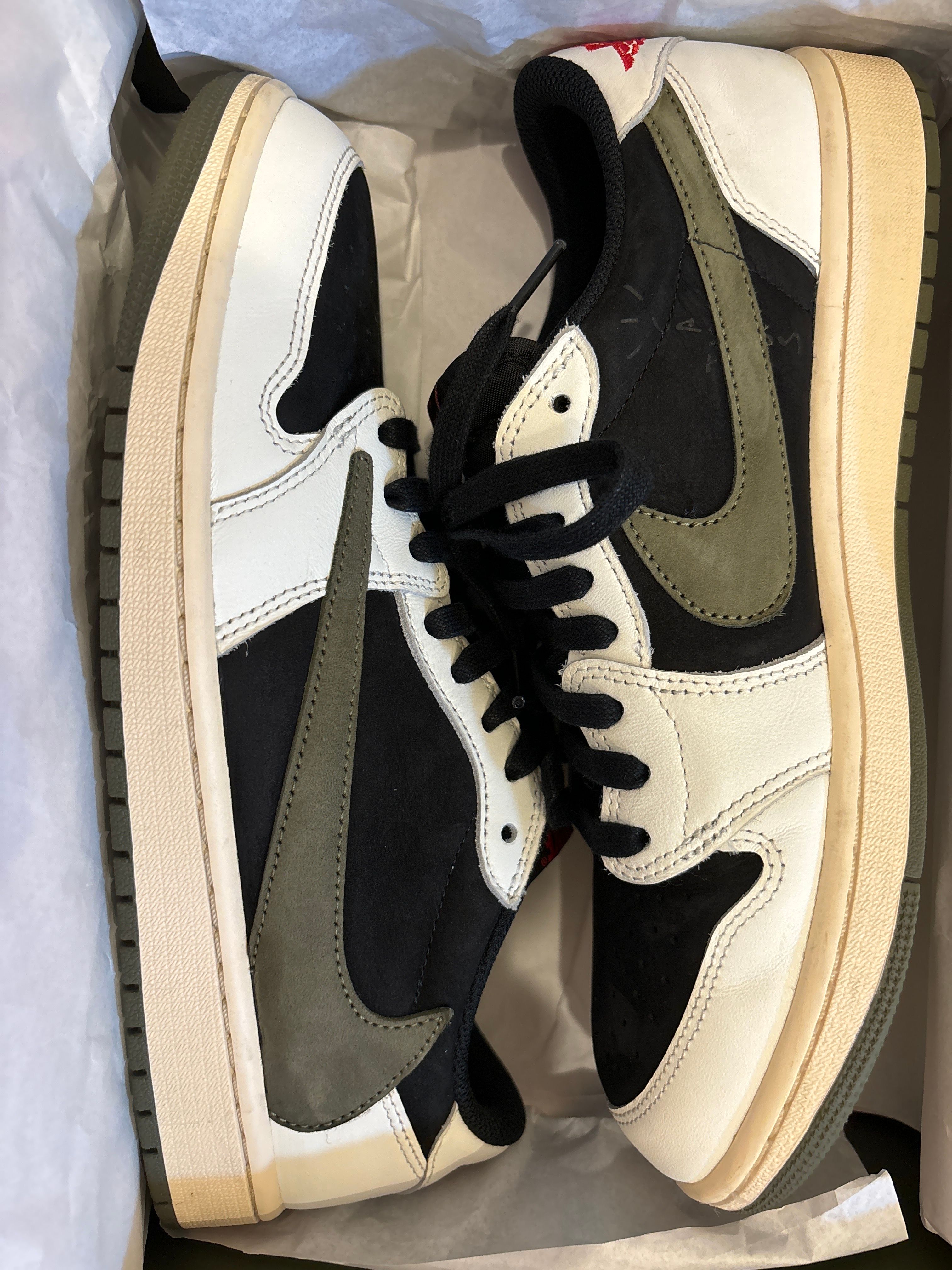 Travis Scott × Nike Women's Air Jordan 1 Low OG "Medium Olive"