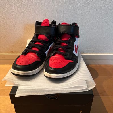 Nike Air Jordan 1 HI FlyEase "Black/White/Fire Red"