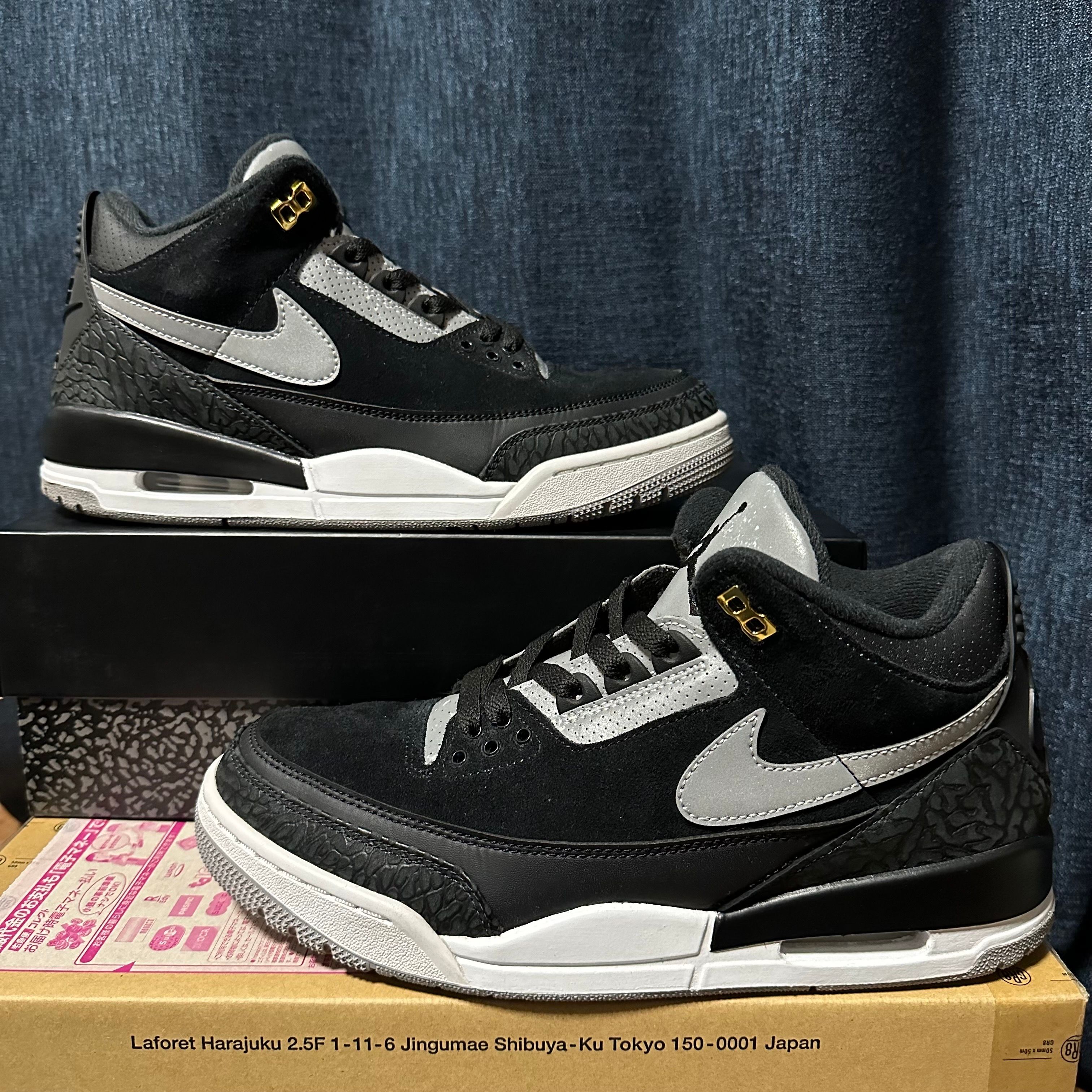 Nike Air Jordan 3 Retro Tinker "Black/Cement Grey"