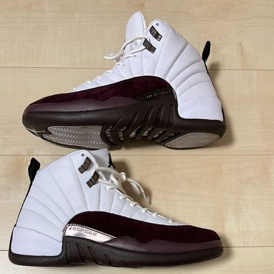 A Ma Maniere × Nike Women's Air Jordan 12 "White and Burgundy Crush"