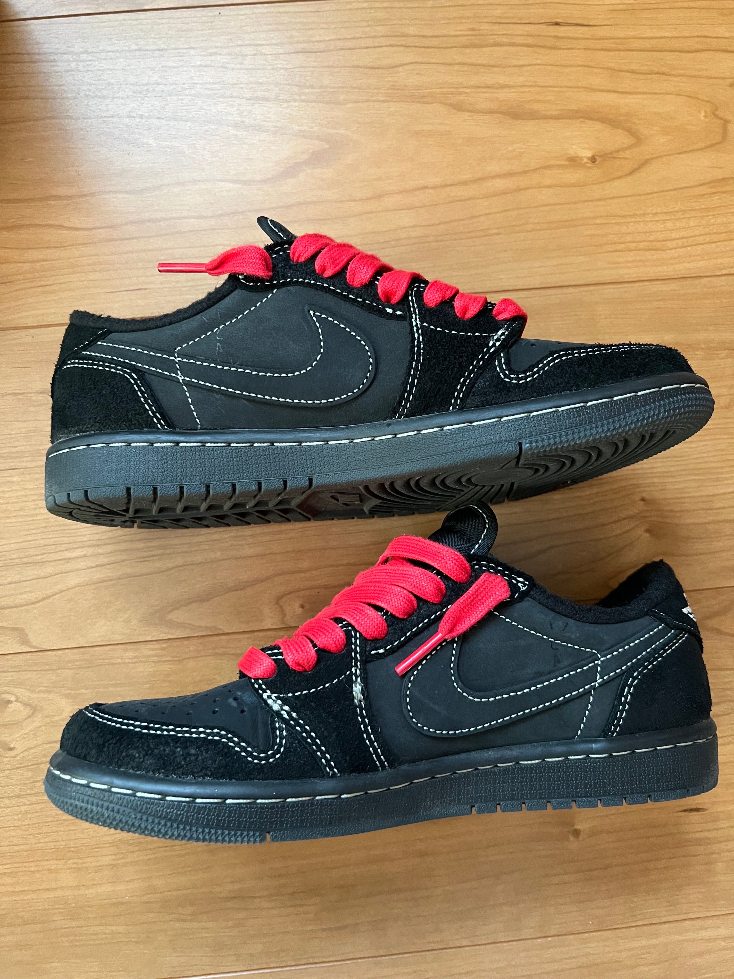 Travis Scott × Nike Air Jordan 1 Low OG SP "Black Phantom"
