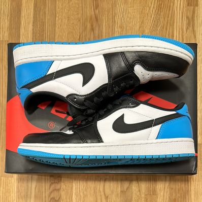 Nike Air Jordan 1 Low OG "Black and Dark Powder Blue/UNC"