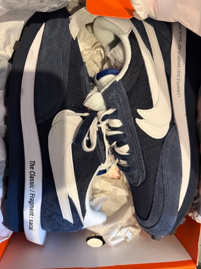 Fragment × sacai × Nike LD Waffle "Blackended Blue"