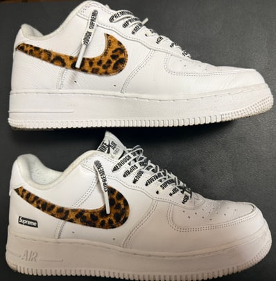 GOODENOUGH × Supreme × Nike Air Force 1 Low "White/Leopard" (25SS Week15)