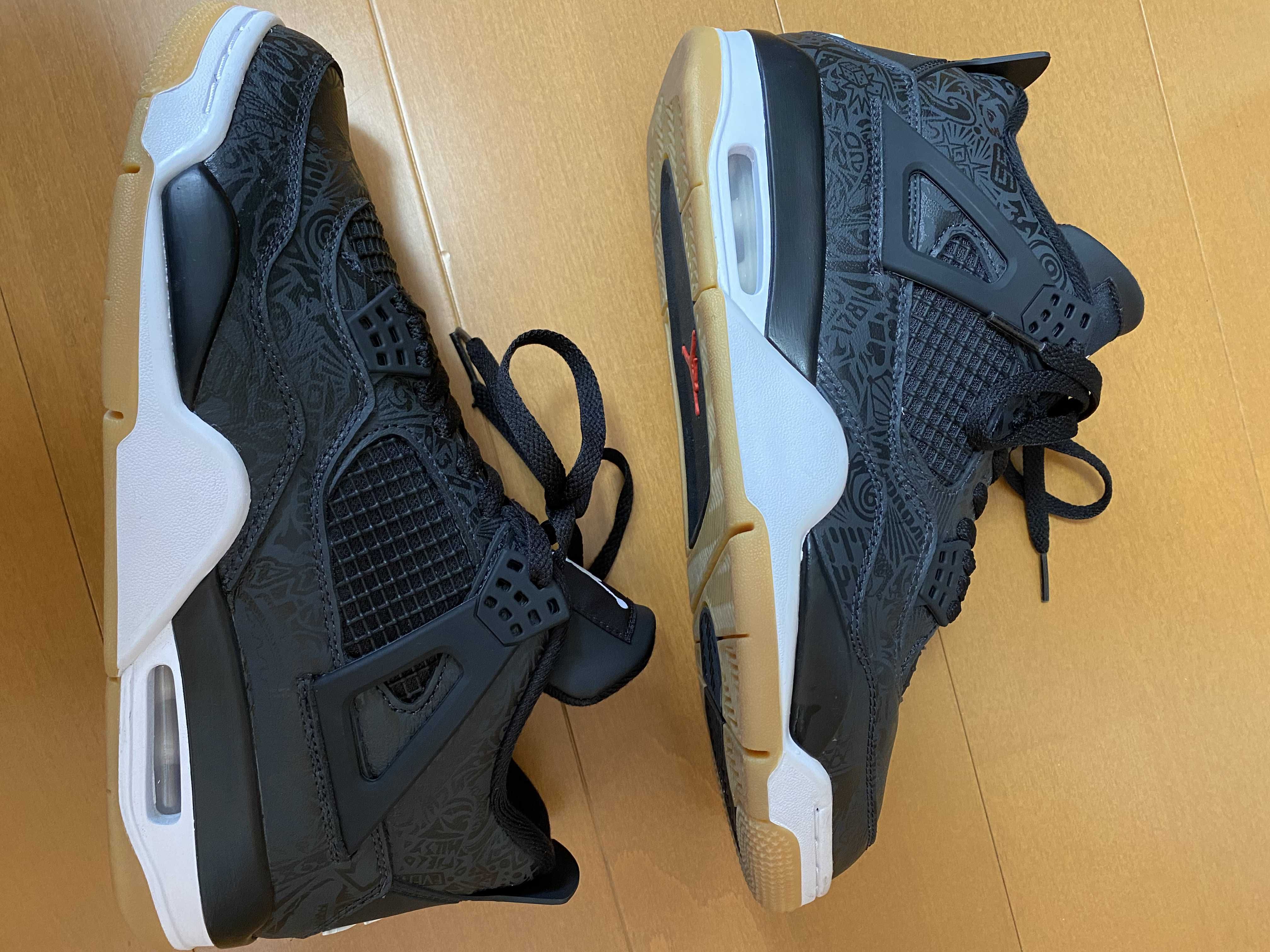 Nike Air Jordan 4 Retro "Laser Black/Gum"