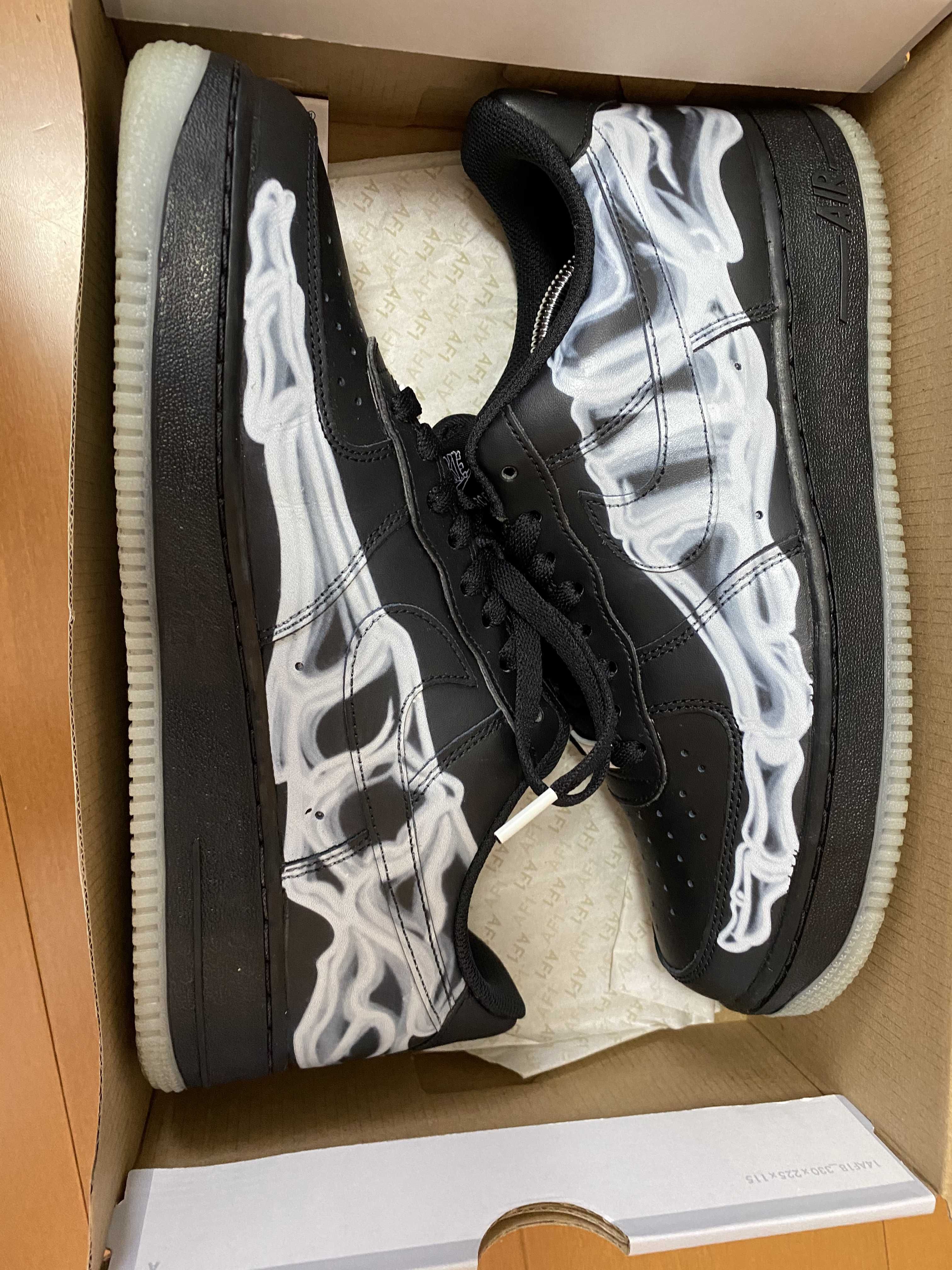 Nike Air Force 1 Low "Black Skeleton"