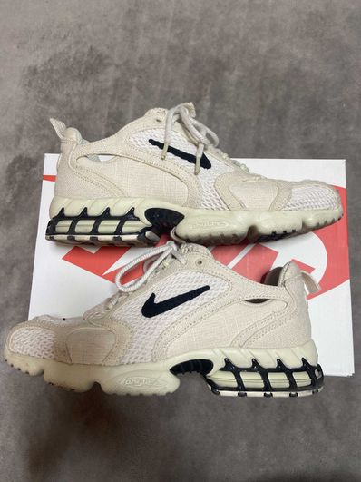 Stussy × Nike Air Zoom Spiridon CG 2 "Fossil/Black"